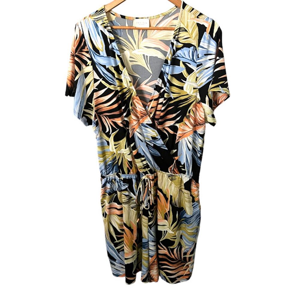 NWT 143 STORY BY LINE UP Drop Shoulder  Romper w/Elastic Waist Sizes 1XL-3XL